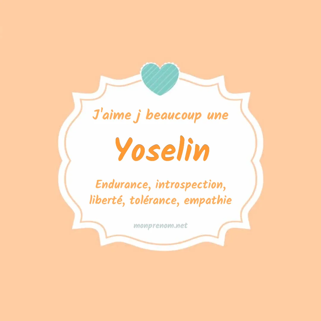 j'aime beaucoup Yoselin
