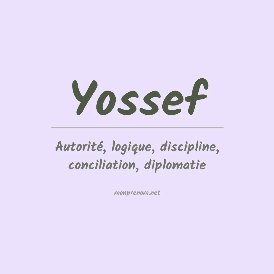 Signification du Prénom Yossef