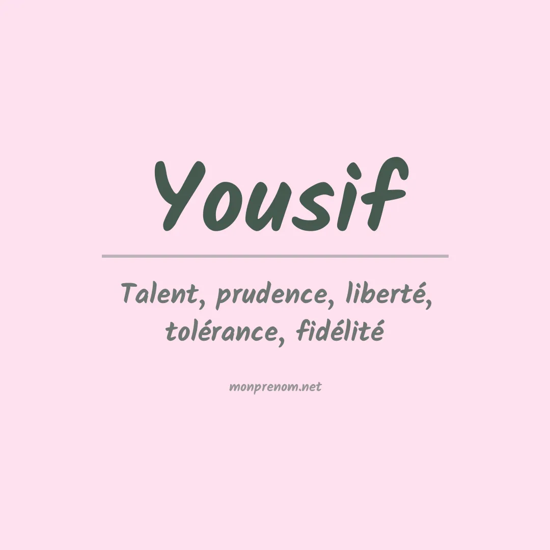 Signification du Prénom Yousif