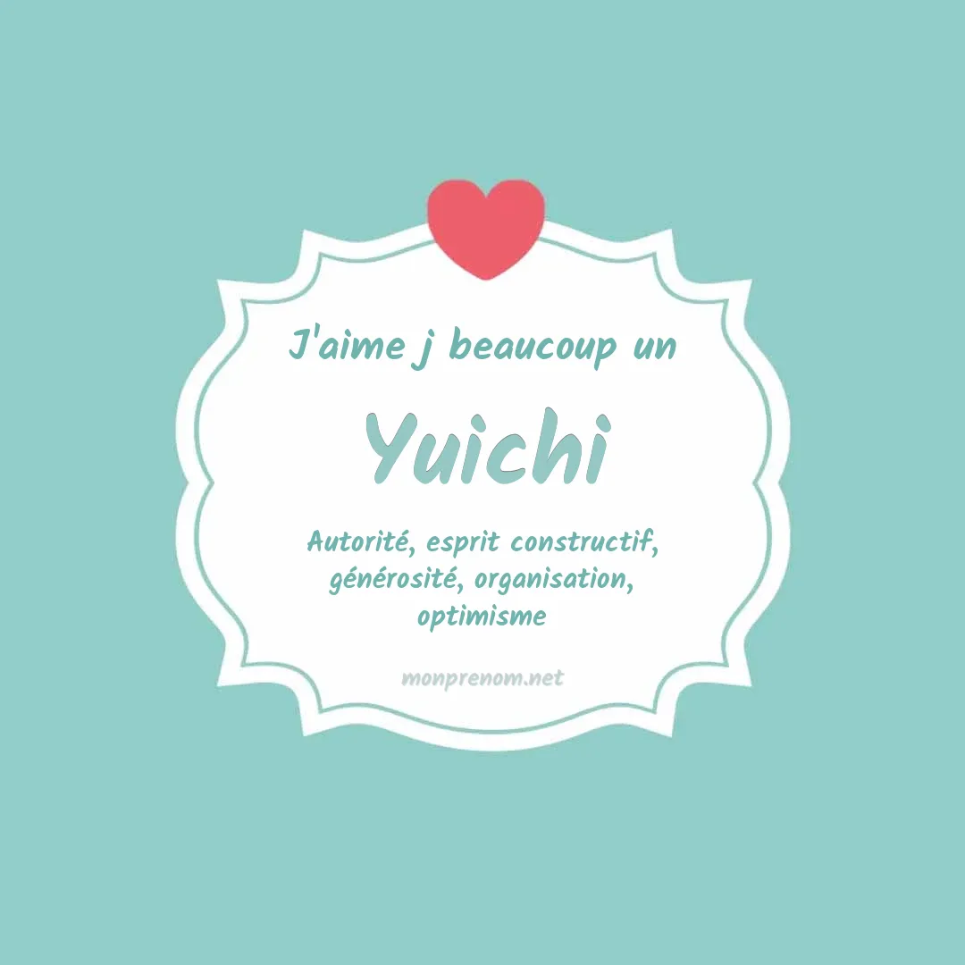 j'aime beaucoup Yuichi