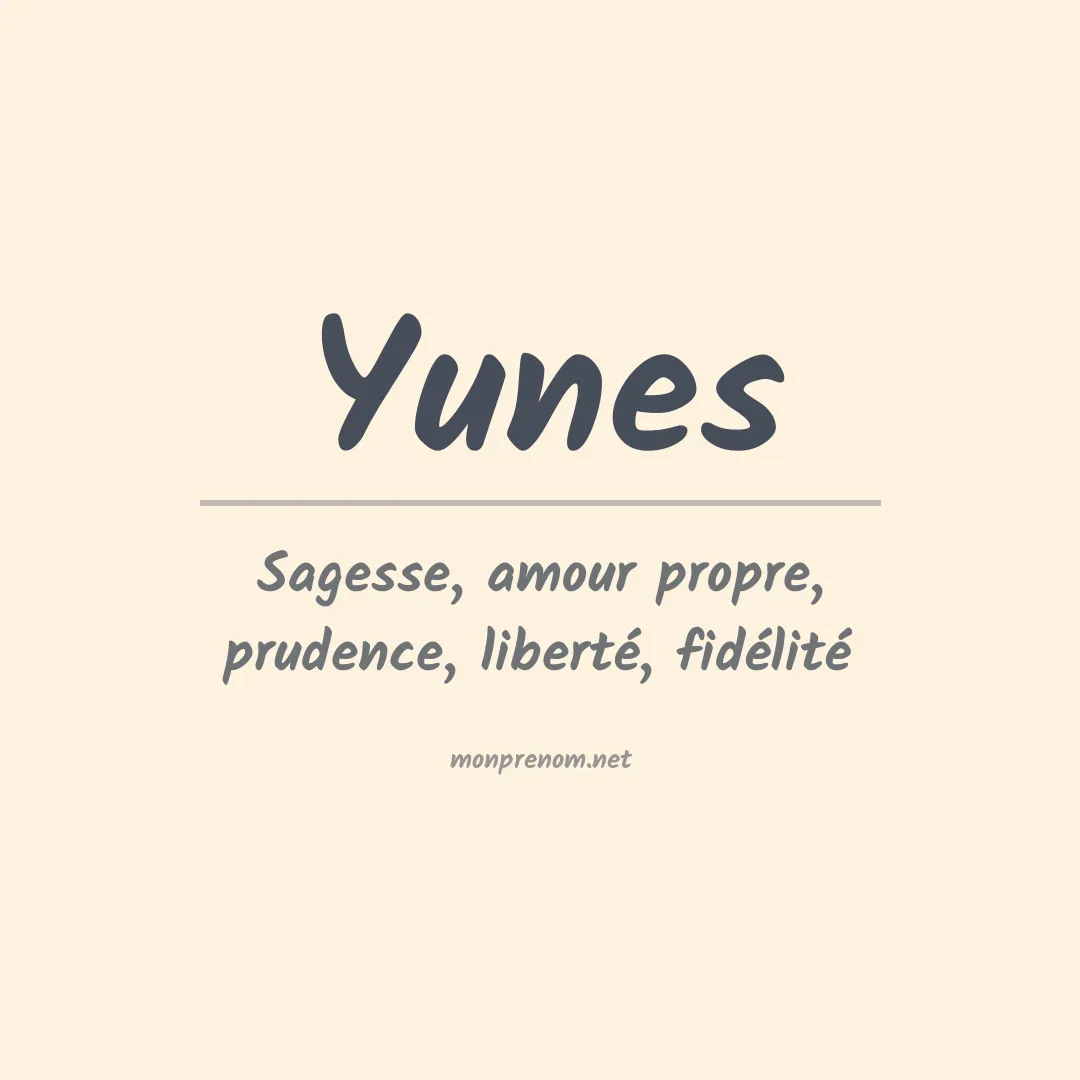 Signification du Prénom Yunes Signification du Prénom Yunes