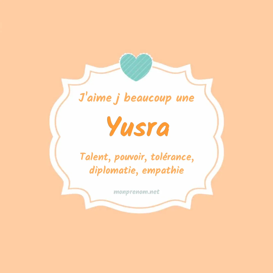 j'aime beaucoup Yusra