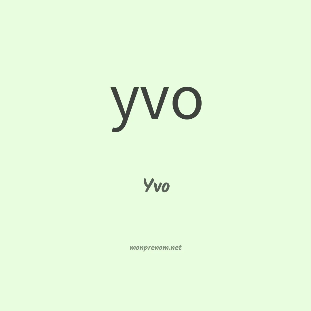 Yvo en chino