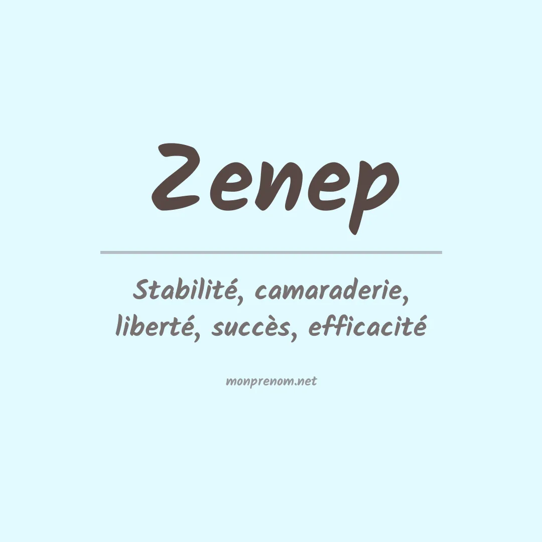 Signification du Prénom Zenep Signification du Prénom Zenep