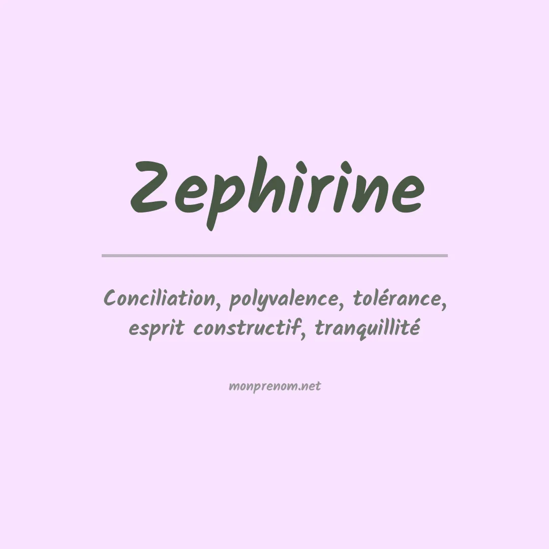 Signification du Prénom Zephirine Signification du Prénom Zephirine