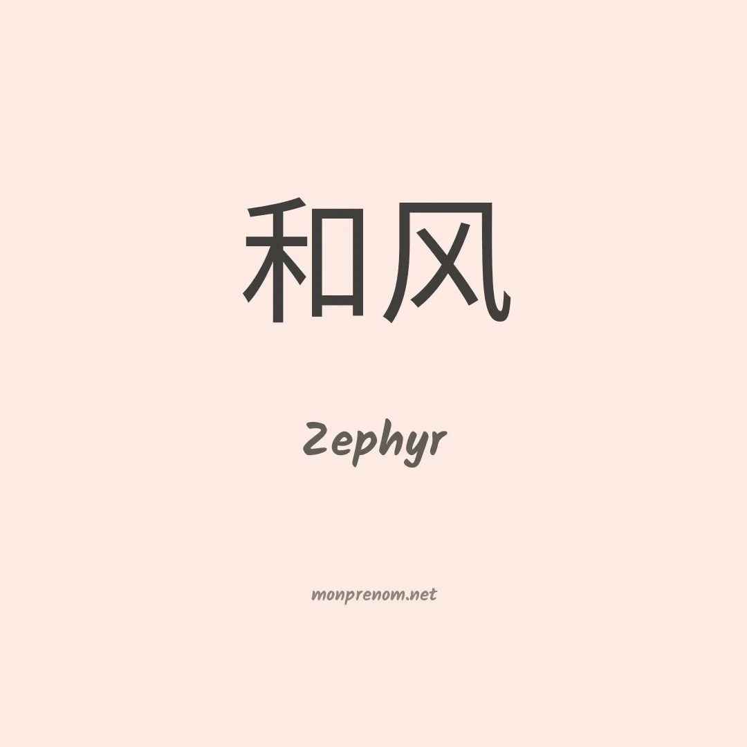 Zephyr en chino