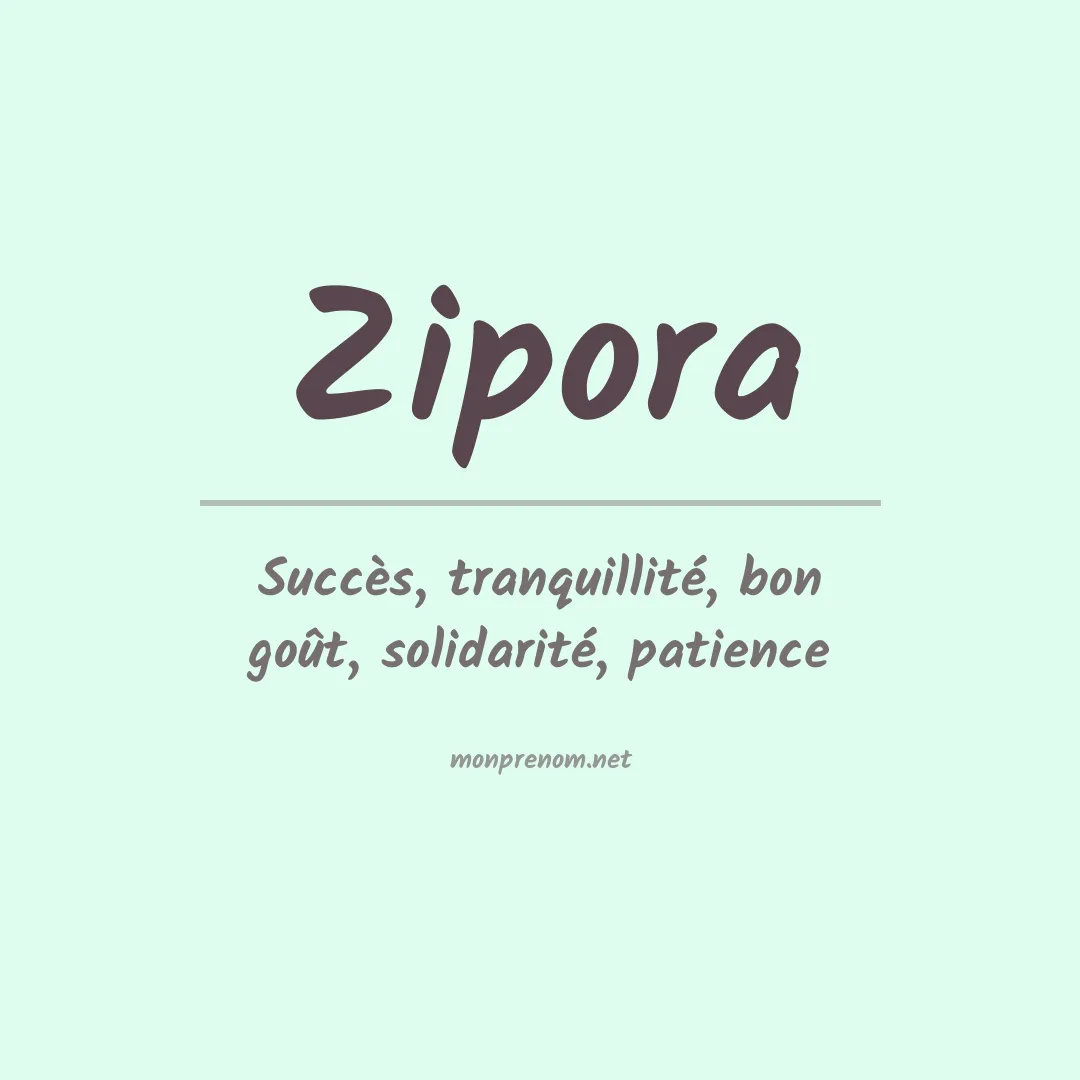 Signification du Prénom Zipora Signification du Prénom Zipora