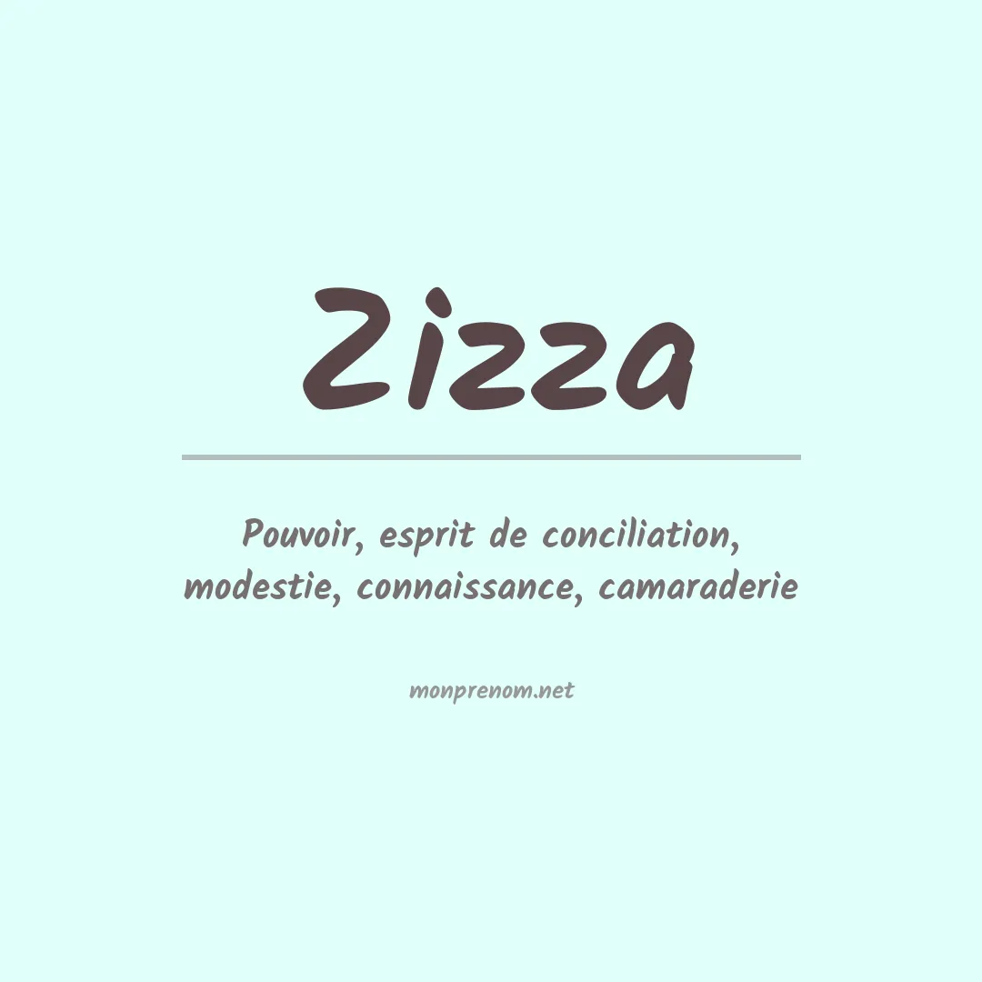 Signification du Prénom Zizza