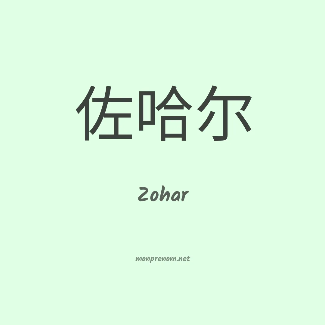 Zohar en chino