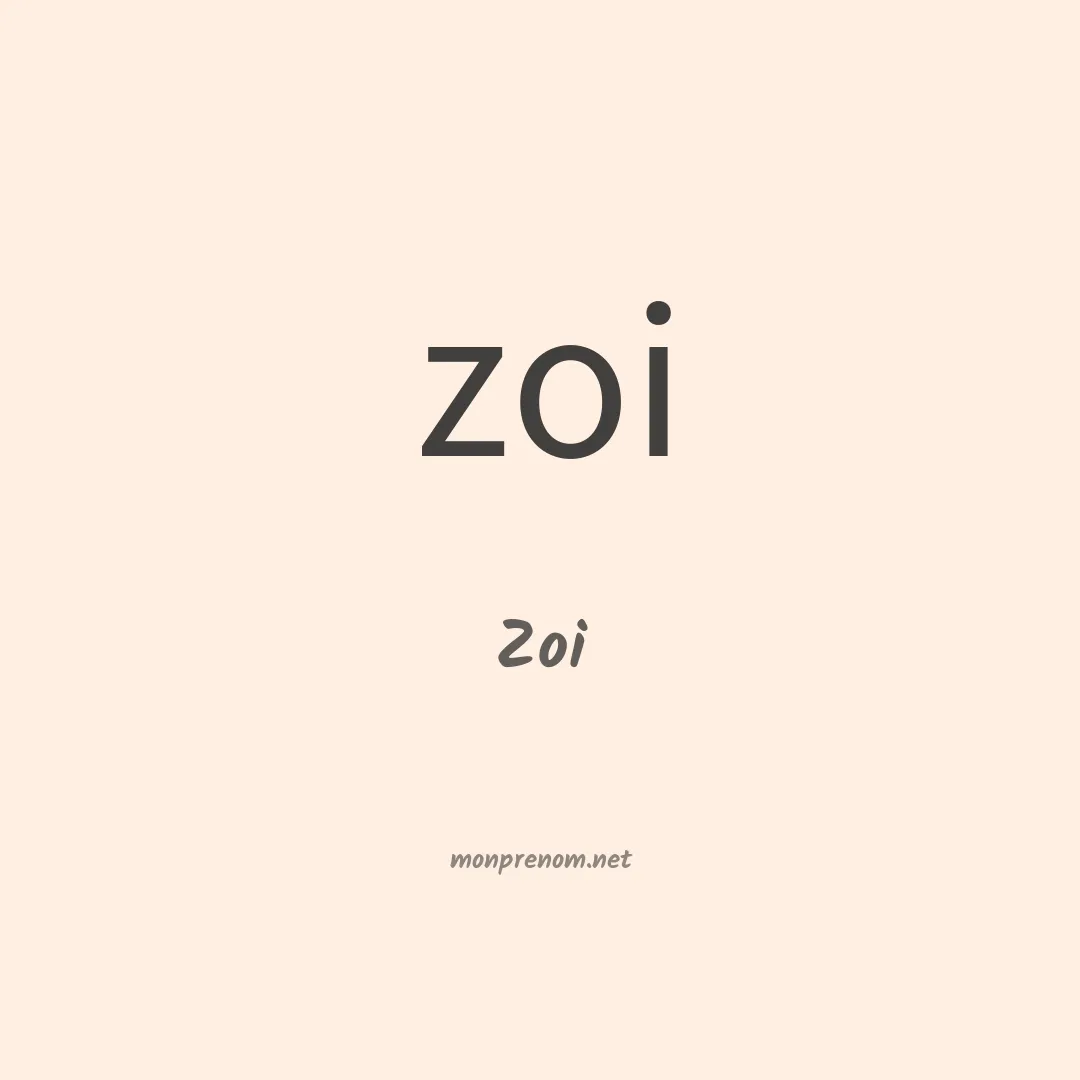 Zoi en chino