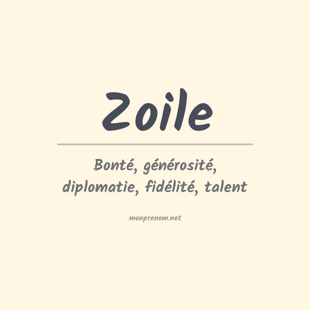 Signification du Prénom Zoile Signification du Prénom Zoile