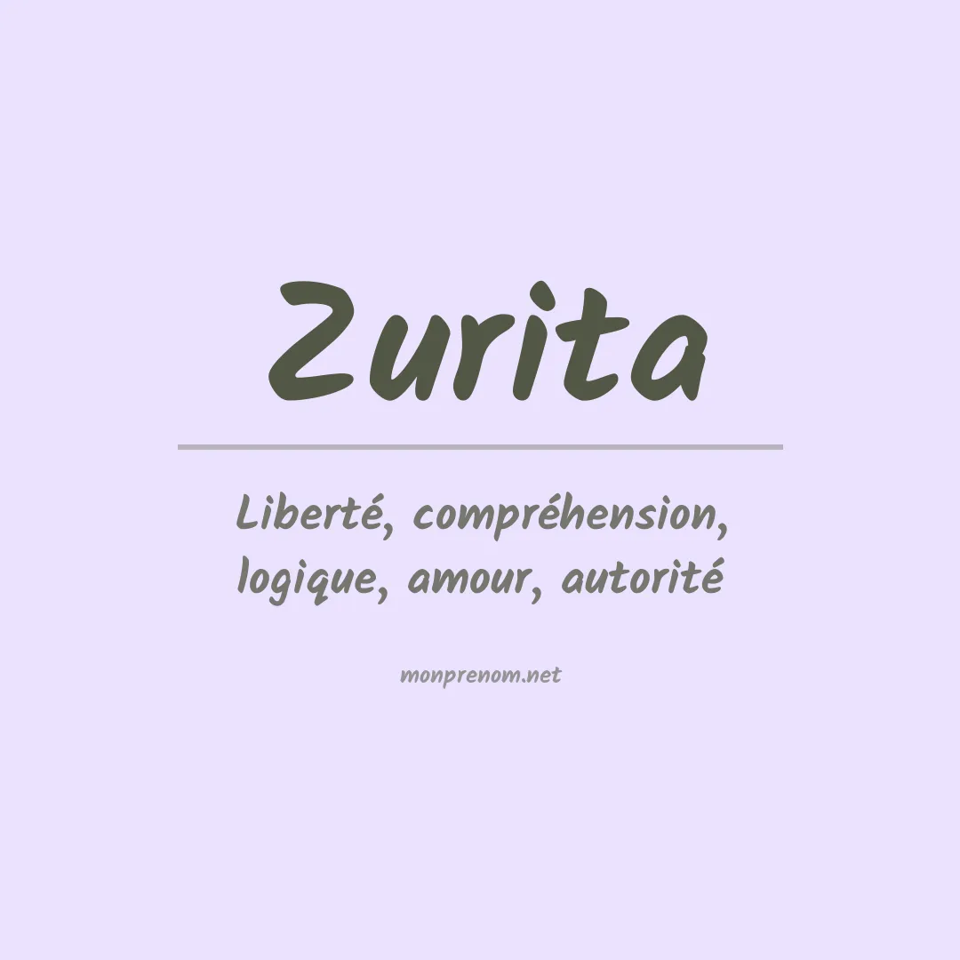 Signification du Prénom Zurita