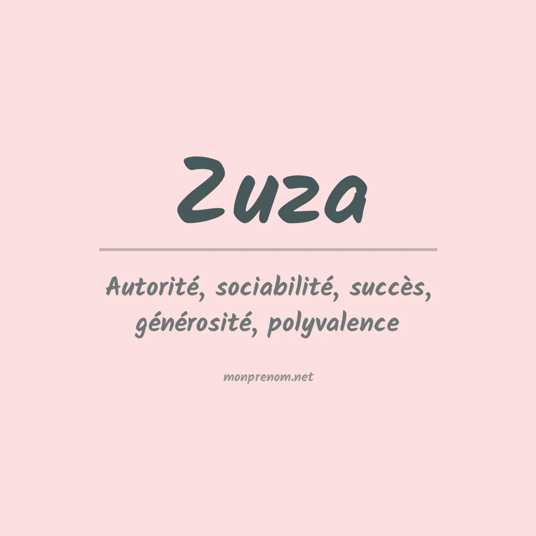 Signification du Prénom Zuza